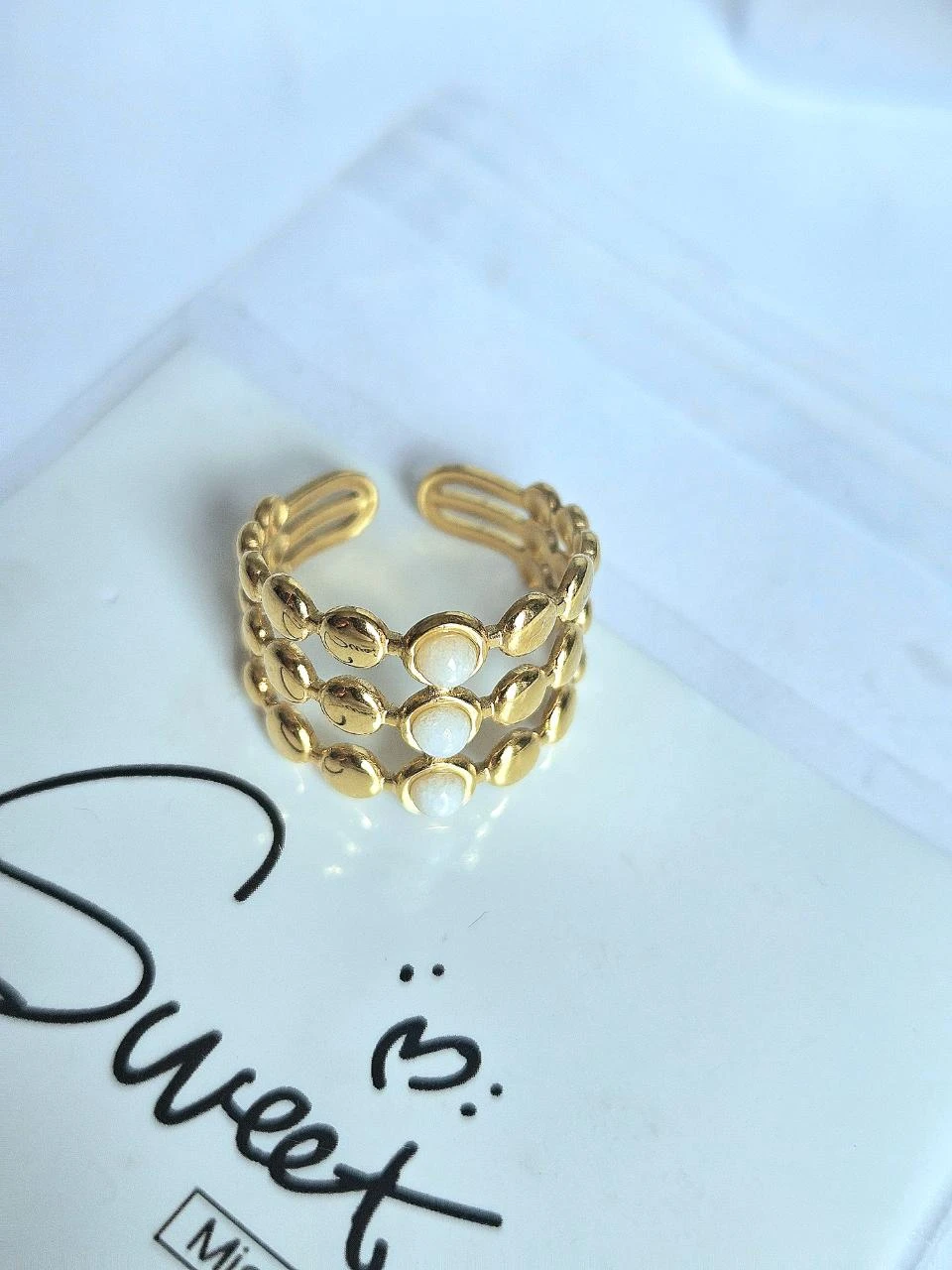 Bague en acier inoxydable tendance – photo 3